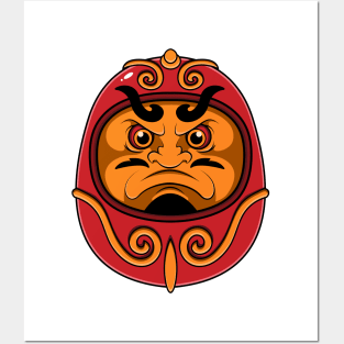 japanese daruma doll Posters and Art